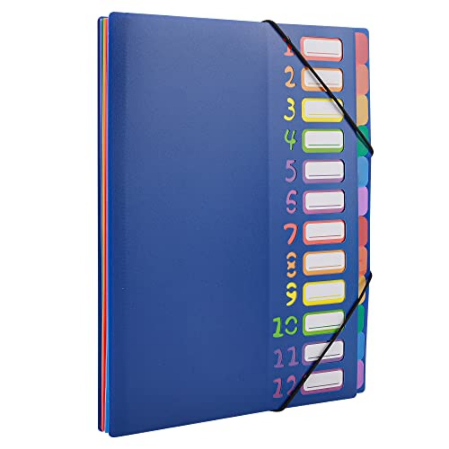 Tab Divider A4 - Rainbow Tab Expanding File Folder -