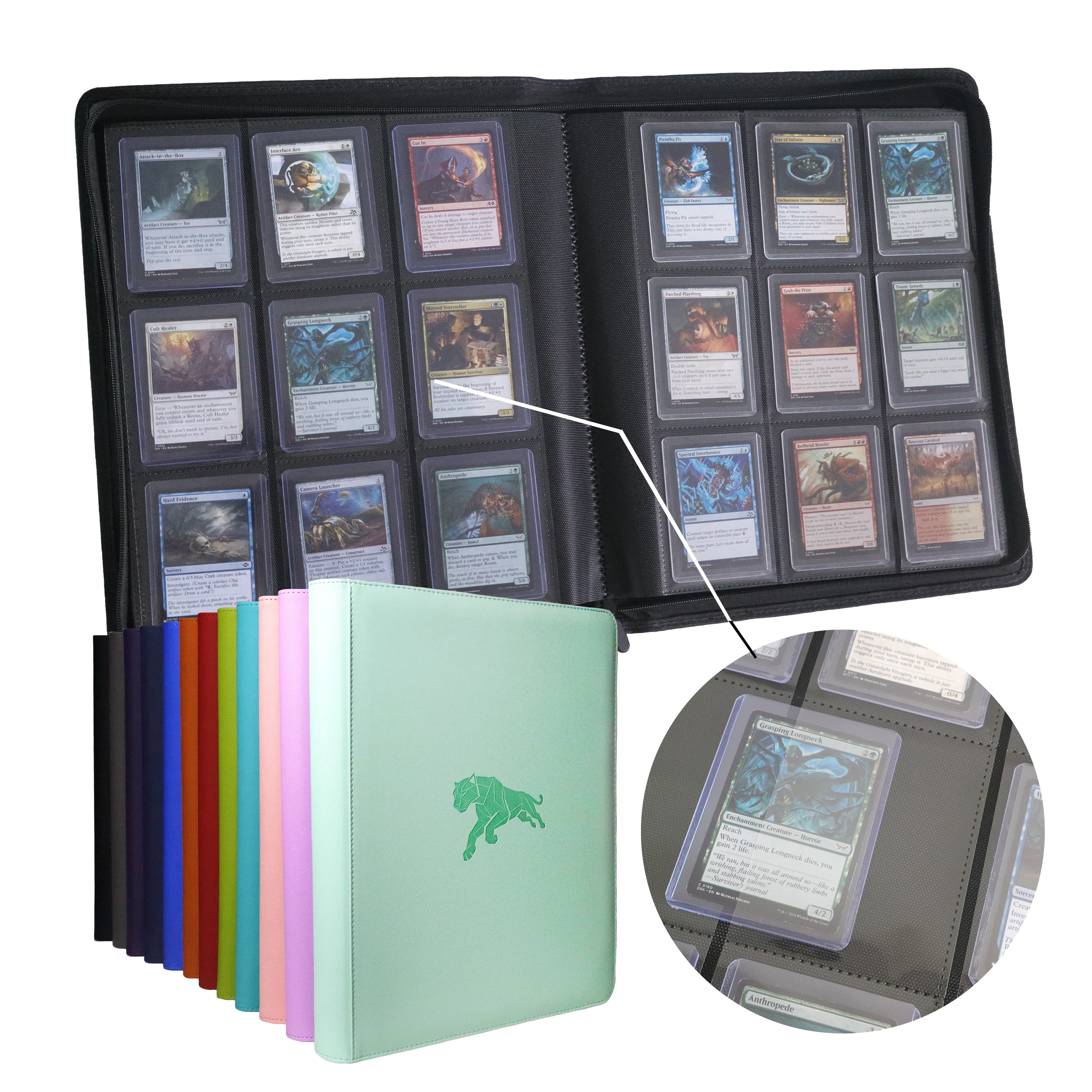 360 Pockets 9-Pocket PU Leathe - Card Index Box บทวิจารณ์และราคา