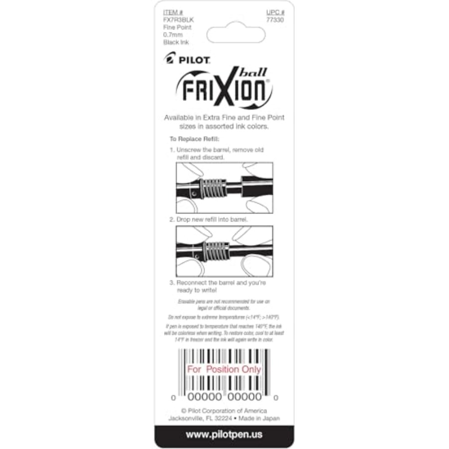 FriXion Ball Gel Ink Refills f - Gel Refill Pack บทวิจารณ์และราคา