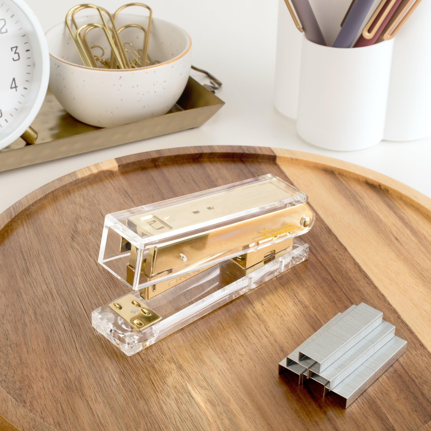 Swingline Compact Clear Acryli - Stapler Half Strip บทวิจารณ์และราคา