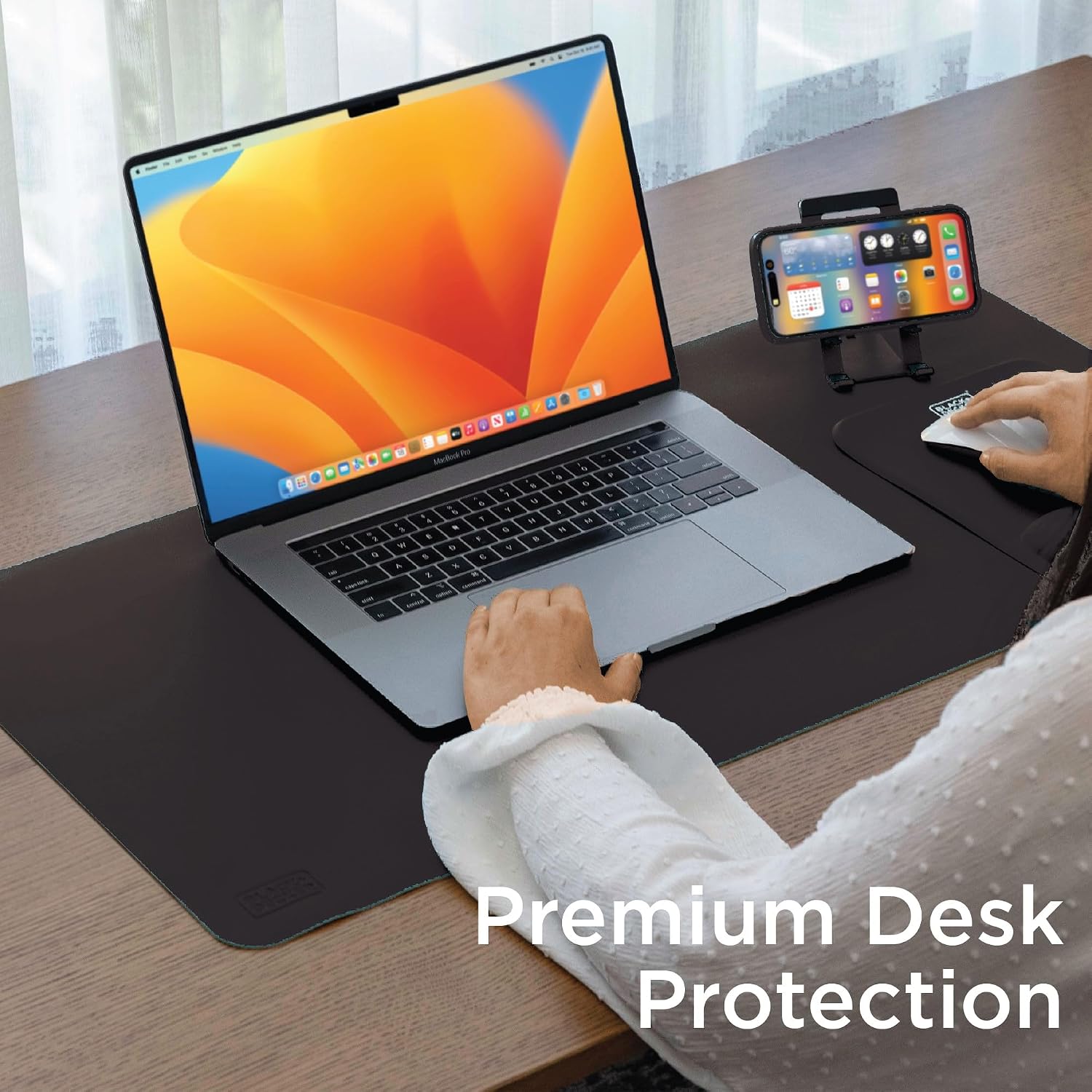 Faux Leather Desk Mat for Keyb - Leather Desk Pad บทวิจารณ์และราคา