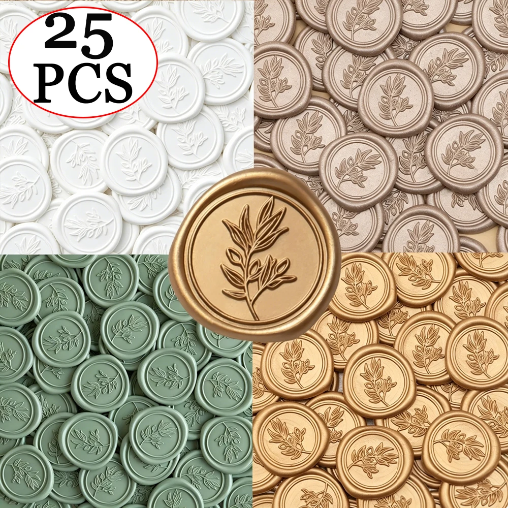 25pcs/set Olive Branches Leafy - Wax Seal Stamp Set บทวิจารณ์และราคา