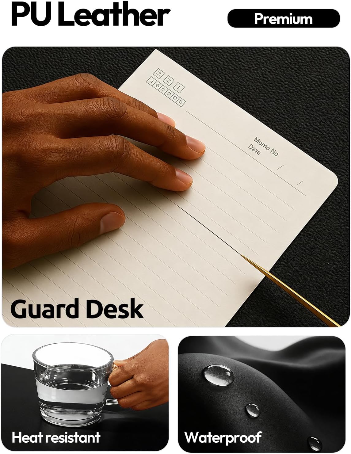 Leather Office Desk Pad Protec - Leather Desk Pad บทวิจารณ์และราคา