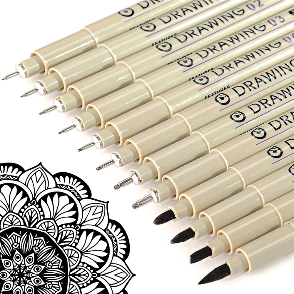 Brown & Black Micro Pens, 12 S - Archive Box Set บทวิจารณ์และราคา