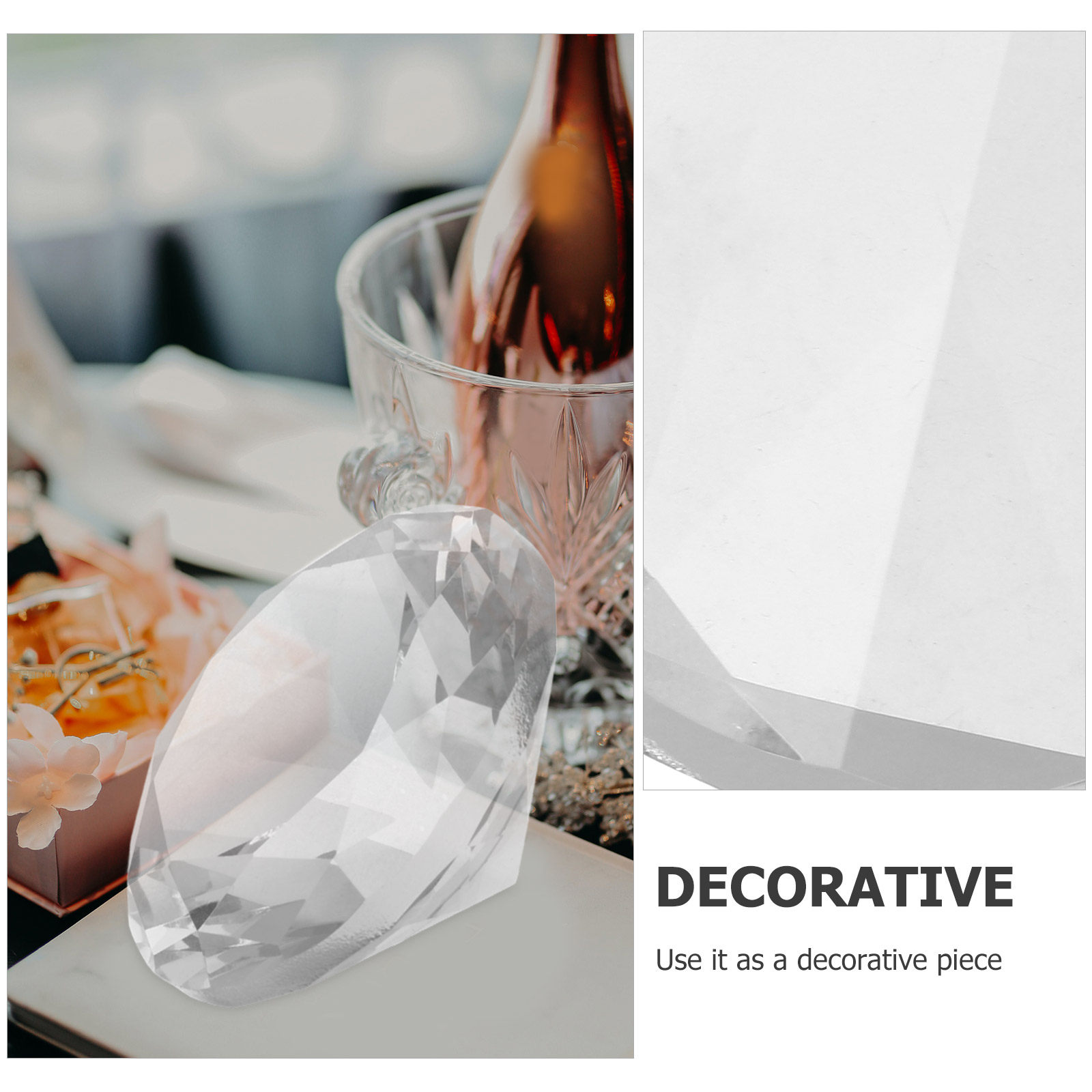 Giant Clear Acrylic Decorative - Paper Weight Crystal บทวิจารณ์และราคา