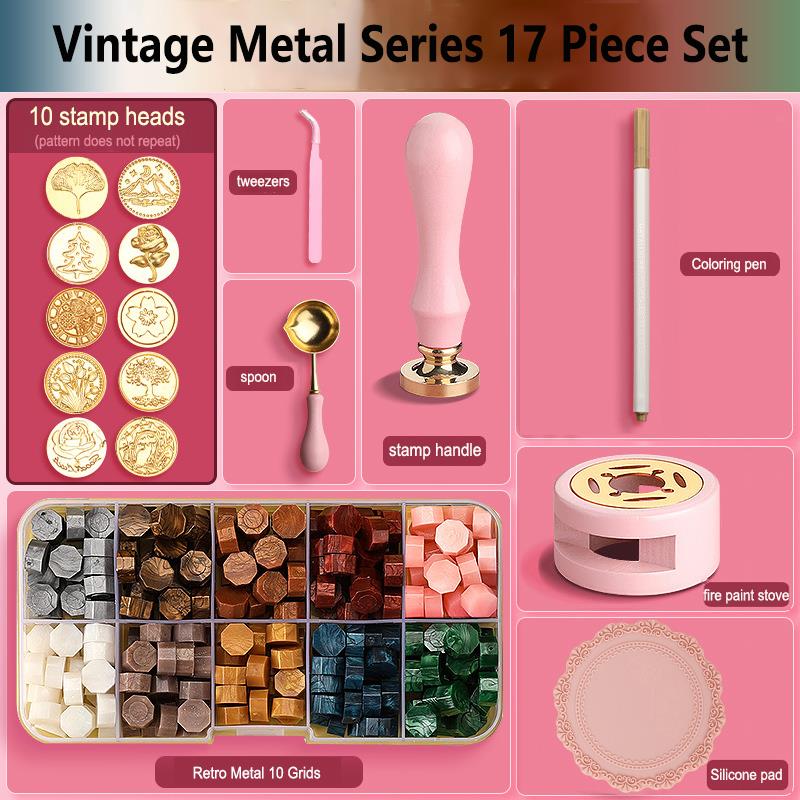 Wax Seal Stamp Set Lacquered S - Wax Seal Stamp Set บทวิจารณ์และราคา