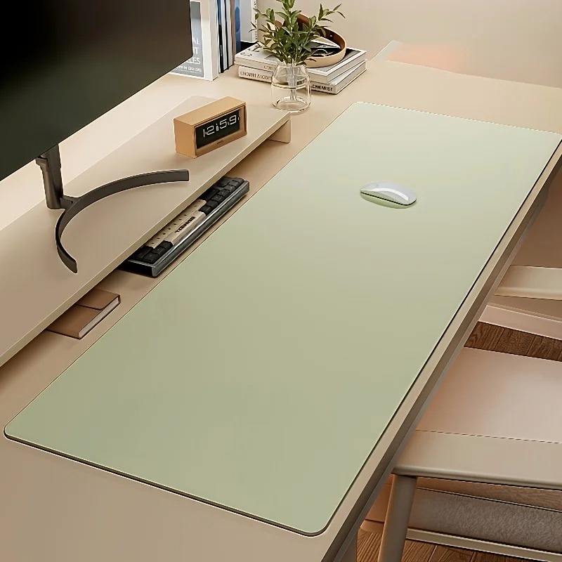 1pc Large Faux Leather Mouse P - Leather Desk Pad บทวิจารณ์และราคา
