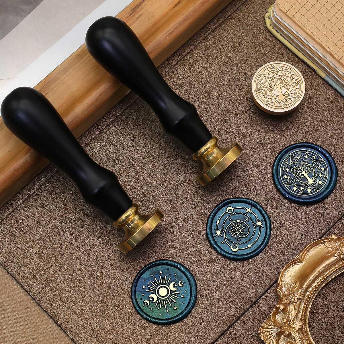 Starry Sky Trees Series Wax Se - Wax Seal Stamp Set บทวิจารณ์และราคา
