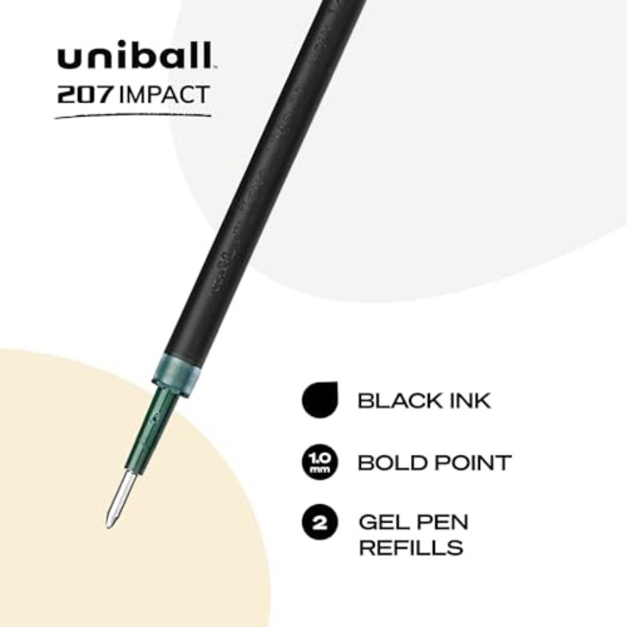 Uniball 207 Gel Pen Refills, B - Gel Refill Pack บทวิจารณ์และราคา