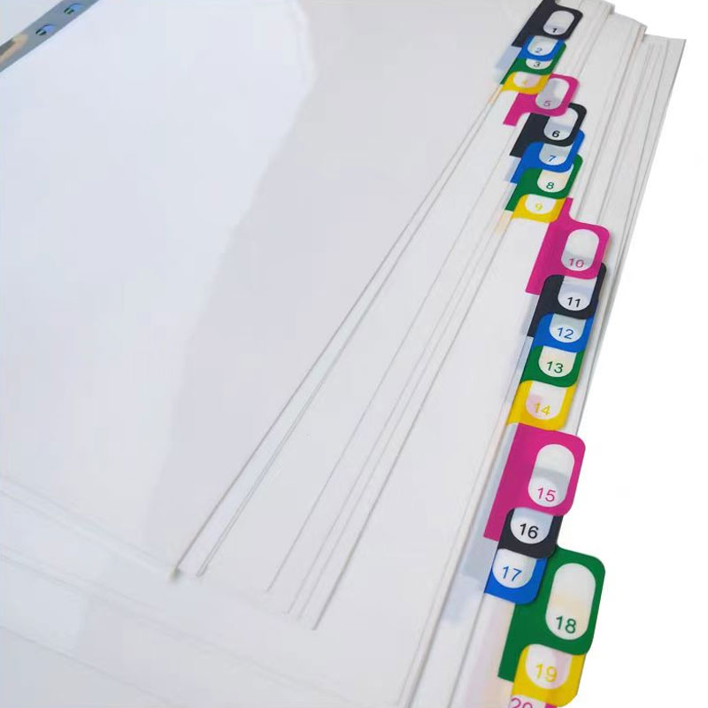 5/10/20Sheets/Lot A4 Divider I - Tab Divider A4 บทวิจารณ์และราคา