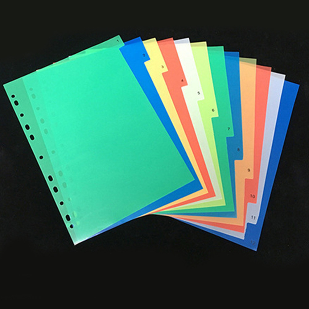 40Pcs A4 Multi Color Binder Di - Tab Divider A4 บทวิจารณ์และราคา