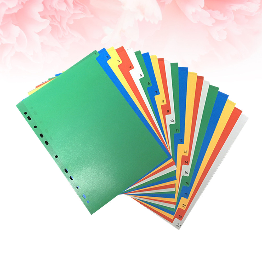 40Pcs A4 Multi Color Binder Di - Tab Divider A4 บทวิจารณ์และราคา