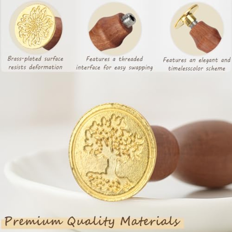 Vintage Wax Seal Stamp Set 20- - Wax Seal Stamp Set บทวิจารณ์และราคา
