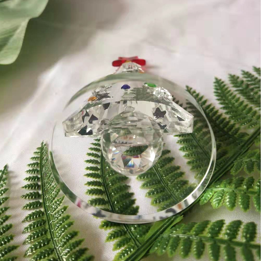 Crystal Christmas Tree Figurin - Paper Weight Crystal บทวิจารณ์และราคา