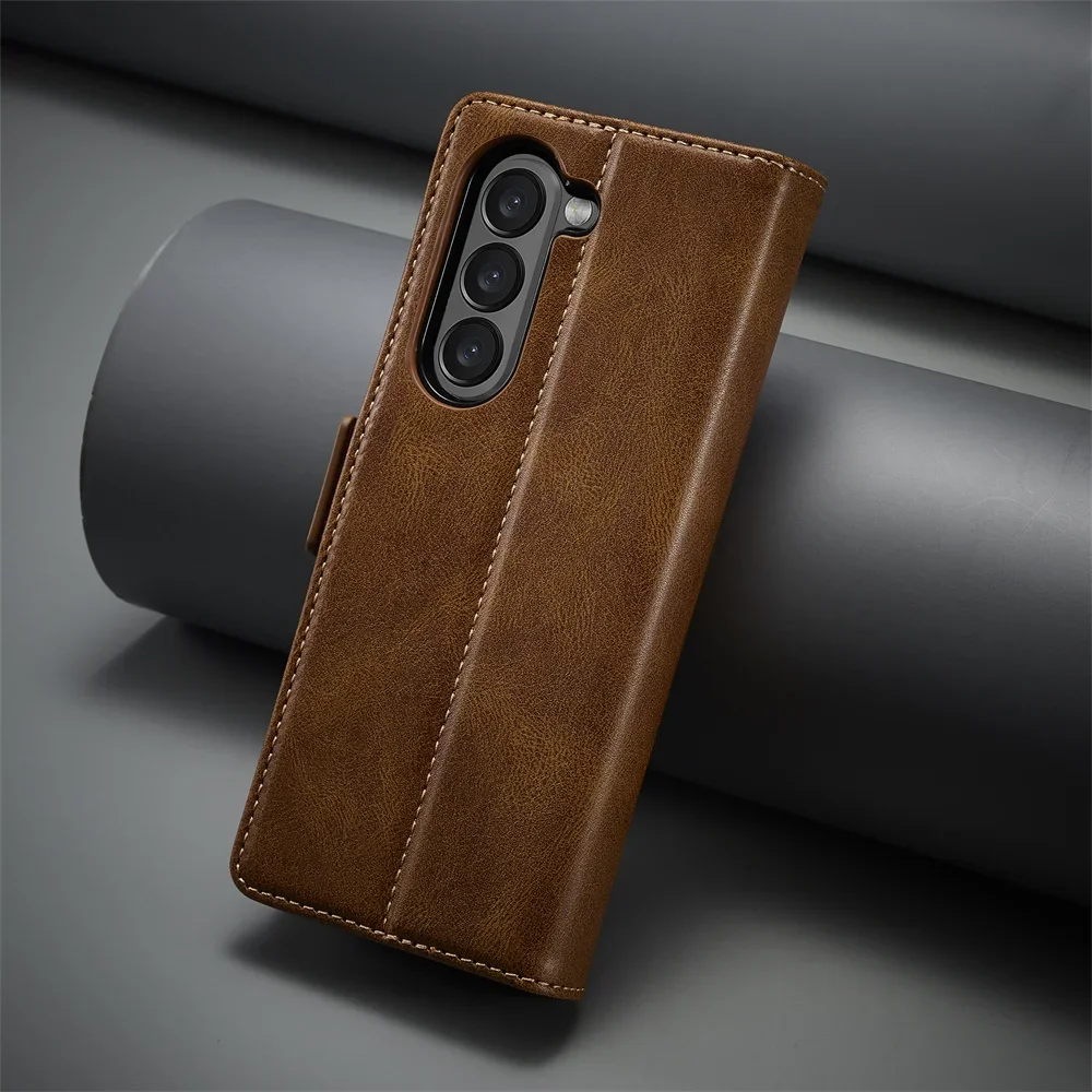 Leather Wallet Phone Case For  - Index Card Holder บทวิจารณ์และราคา