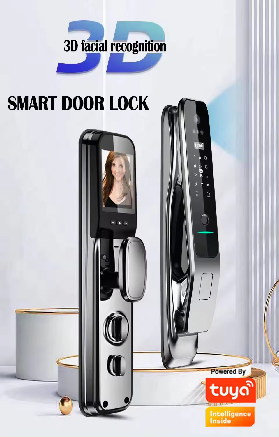 Tuya Wifi Smart Door Lock with - Letter Opener Brass บทวิจารณ์และราคา