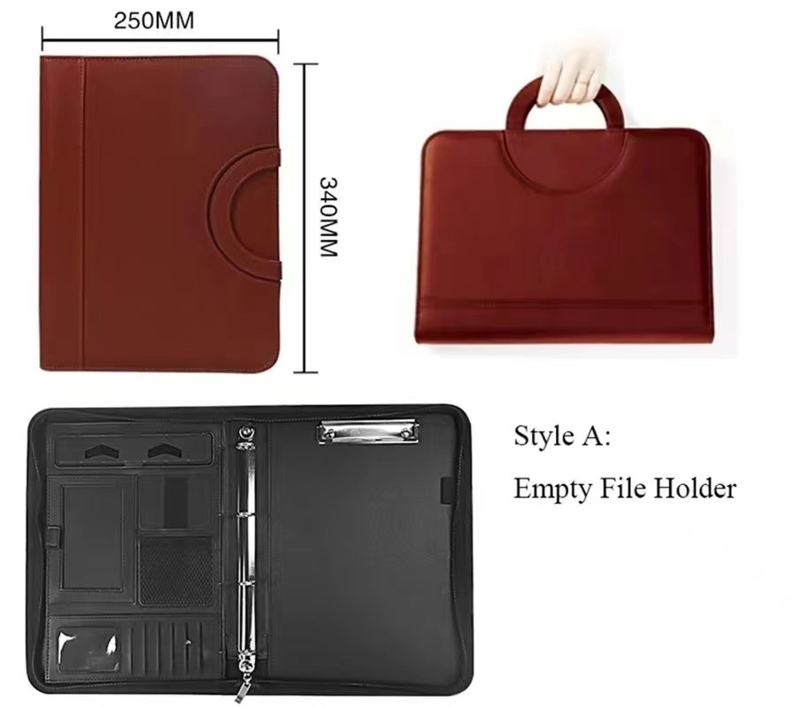 PU leather A4 zipper calculato - Binder A4 Lever บทวิจารณ์และราคา