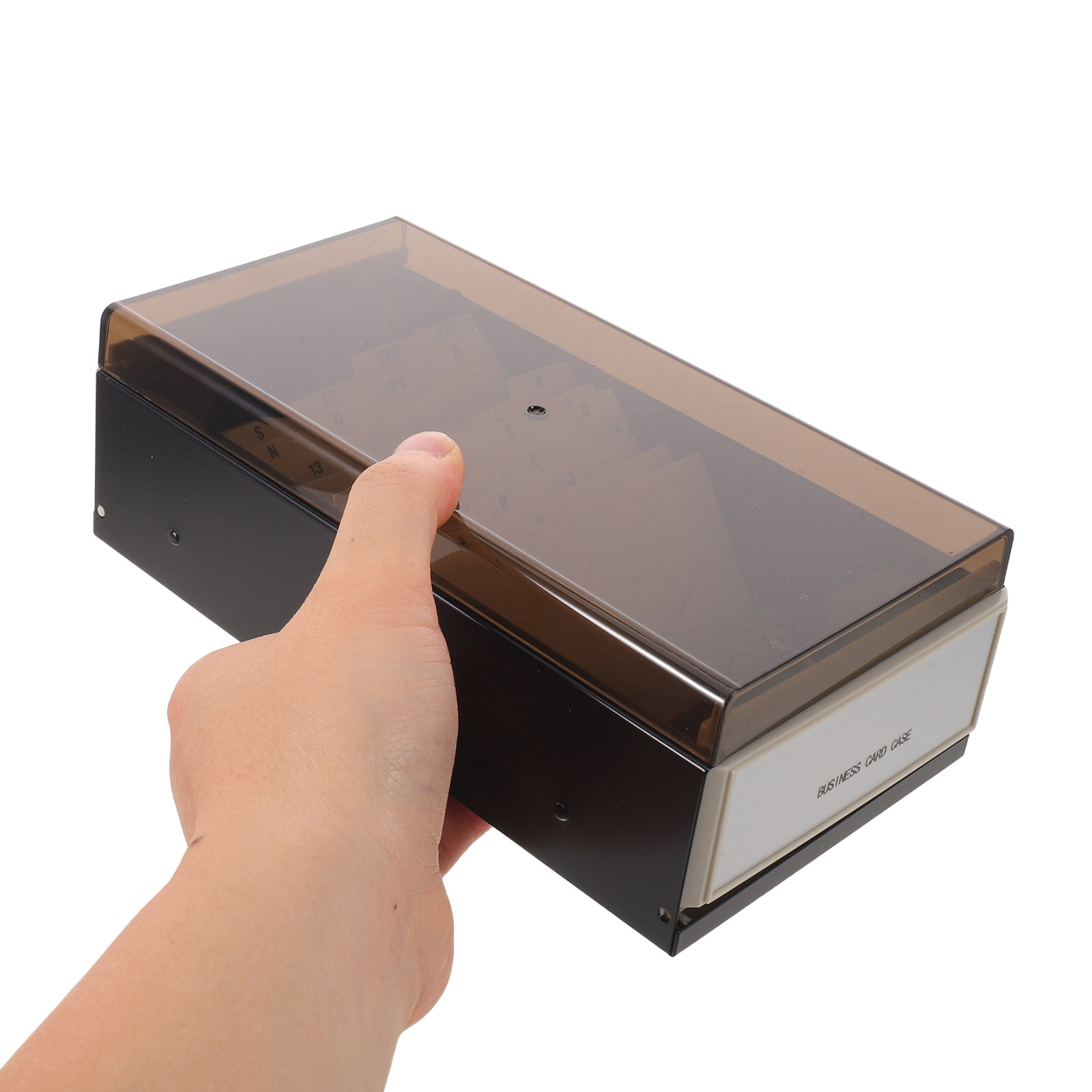 Business Card File Organizer L - Card Index Box บทวิจารณ์และราคา