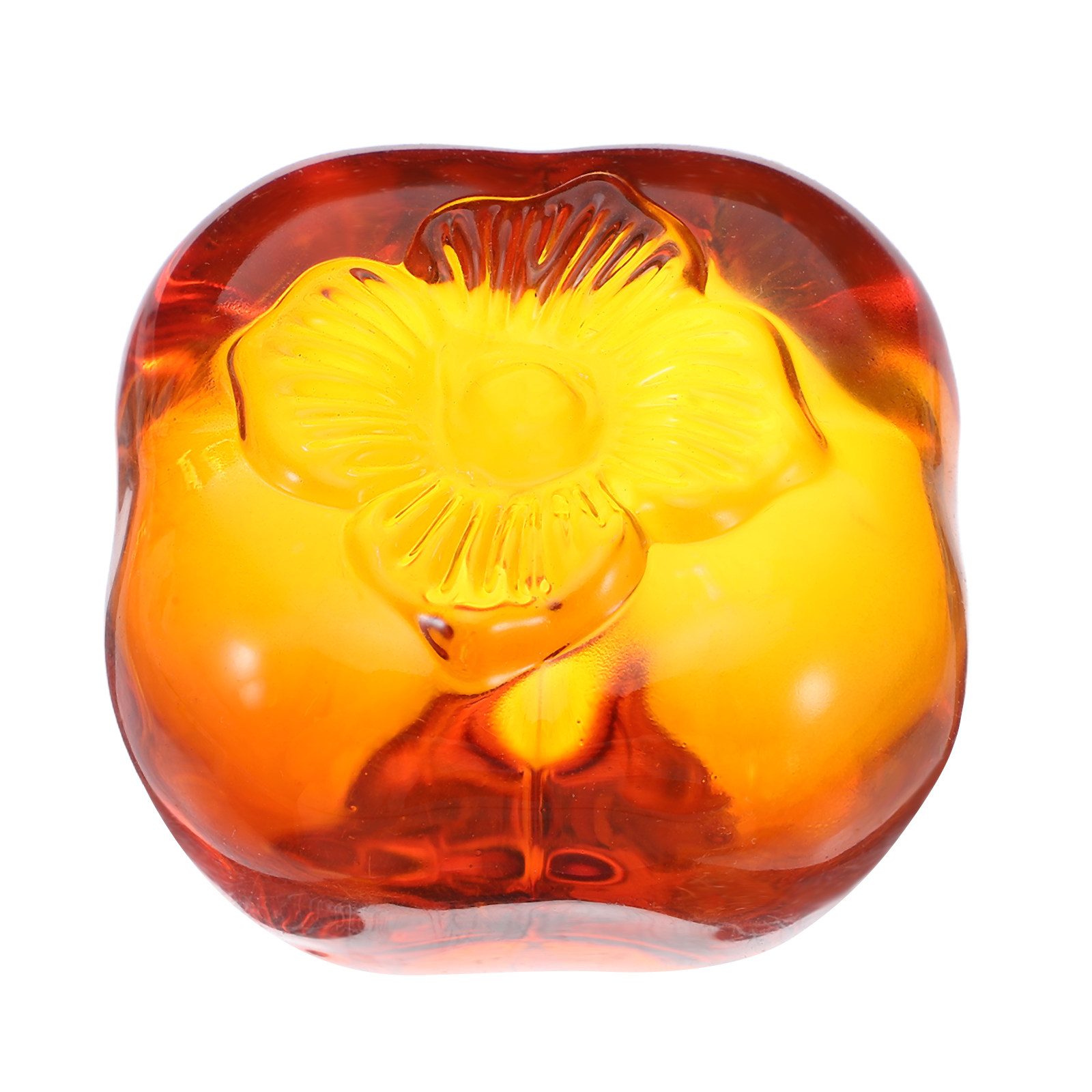 Heavy-Duty Glass Persimmon Pap - Paper Weight Crystal บทวิจารณ์และราคา