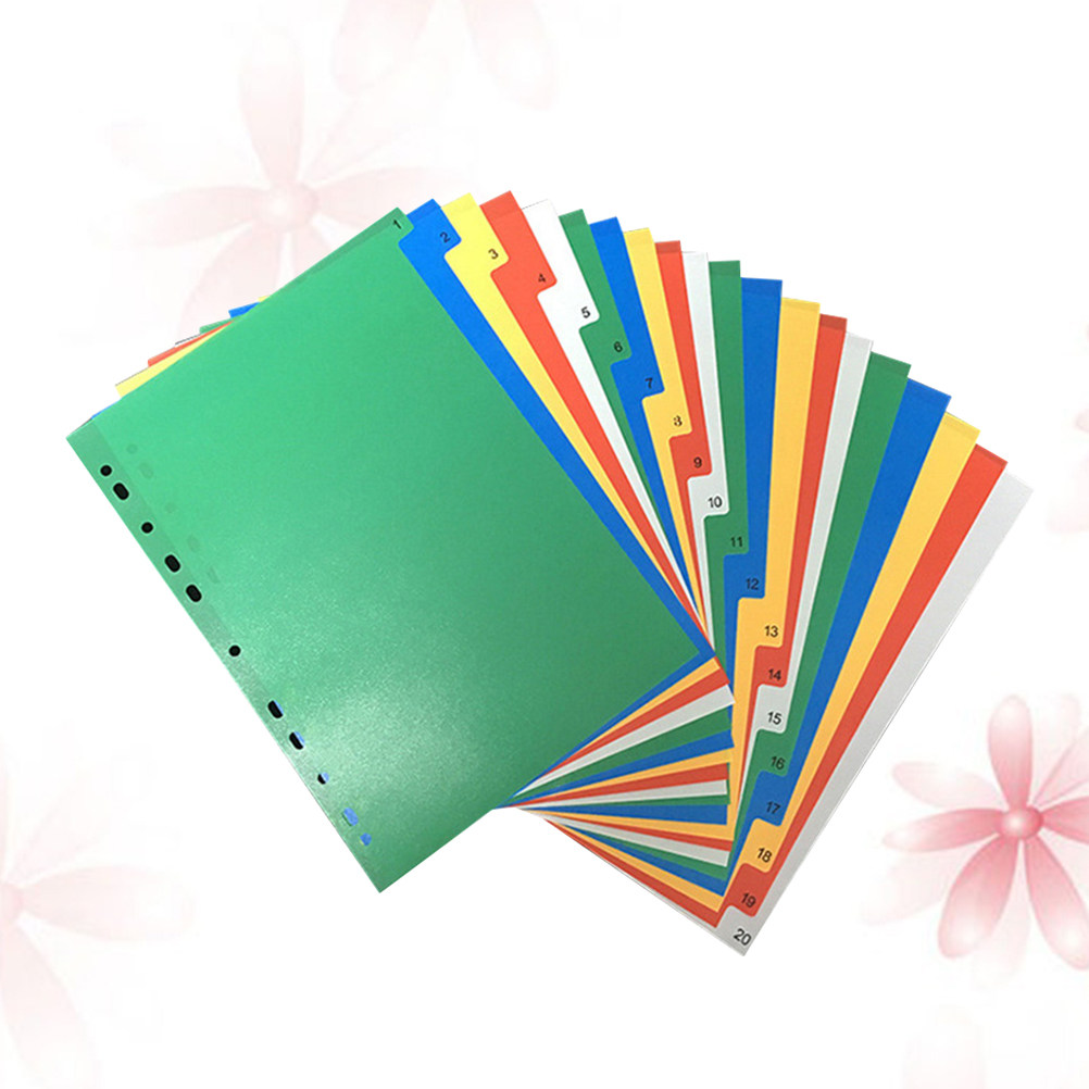 40Pcs Multi Color A4 Index Tab - Tab Divider A4 บทวิจารณ์และราคา