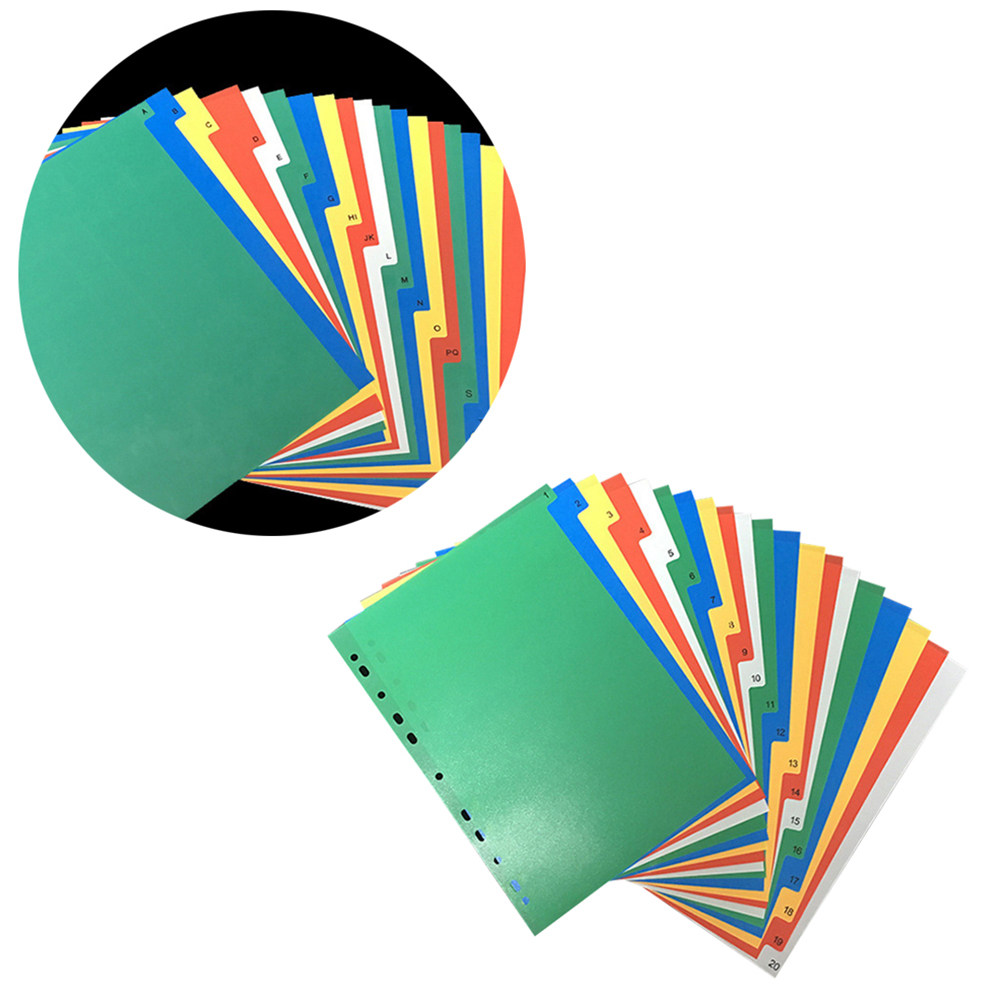 40Pcs Multi Color A4 Index Tab - Tab Divider A4 บทวิจารณ์และราคา