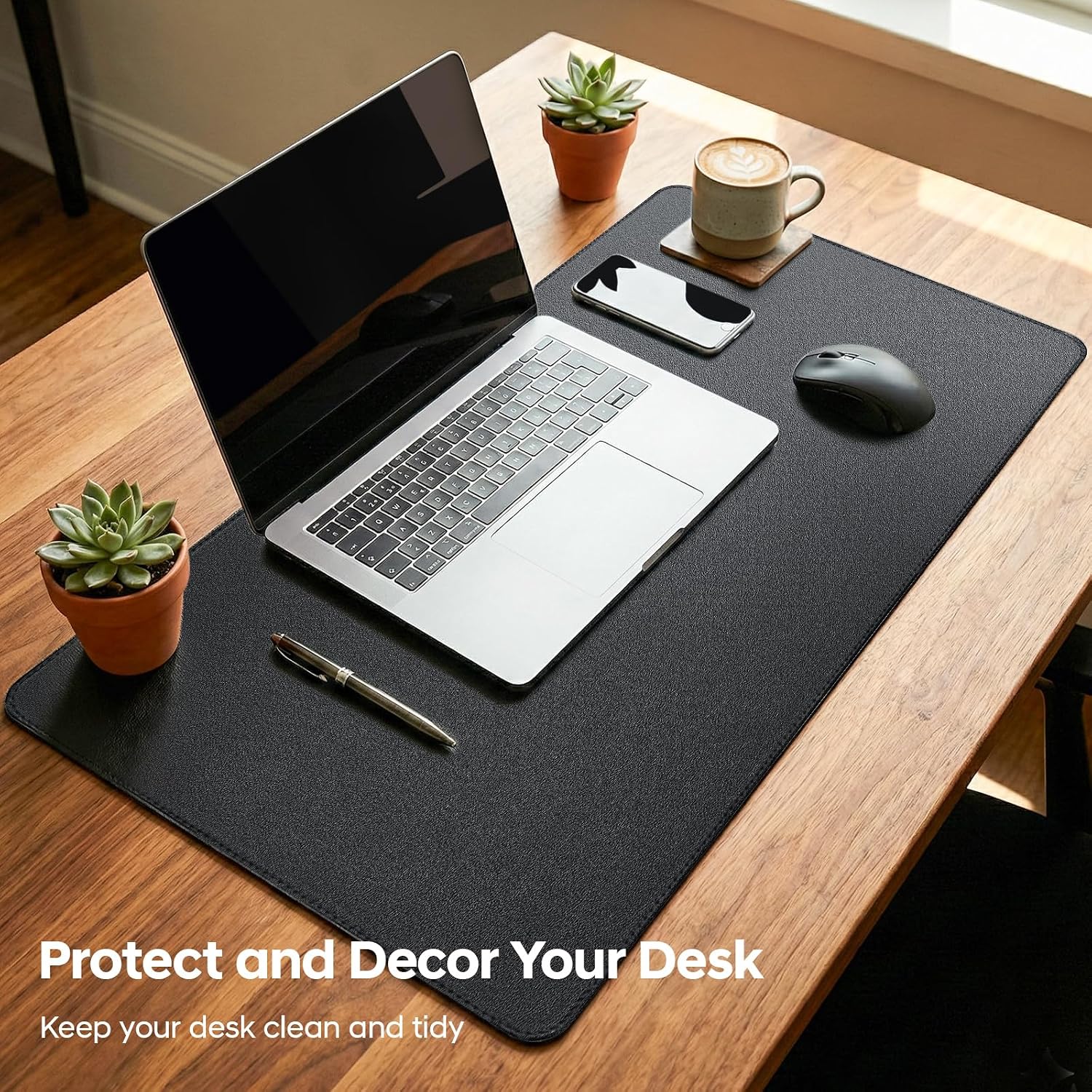 Leather Desk Pad Protector, La - Leather Desk Pad บทวิจารณ์และราคา