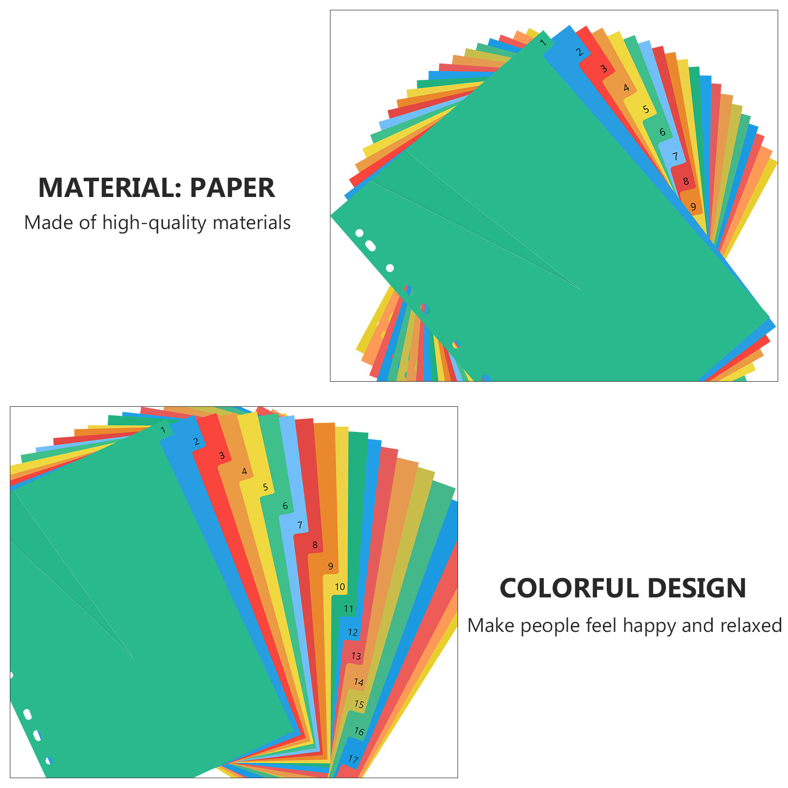 20 Pages A4 Colorful Plastic T - Tab Divider A4 บทวิจารณ์และราคา