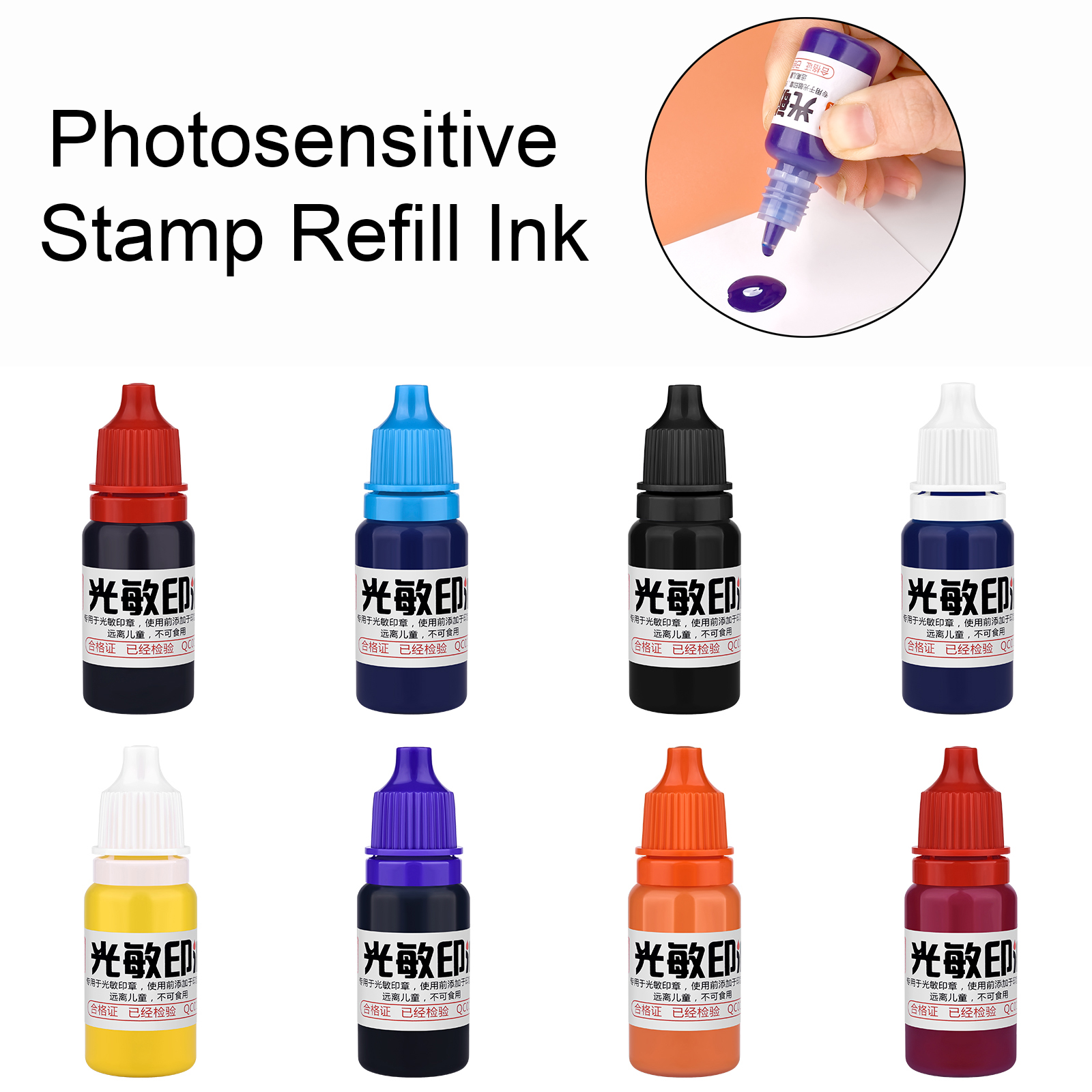 10ml Refill Ink 13 Color Rubbe - Rubber Date Stamp บทวิจารณ์และราคา